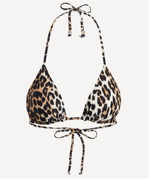 ganni leopard print bikini.